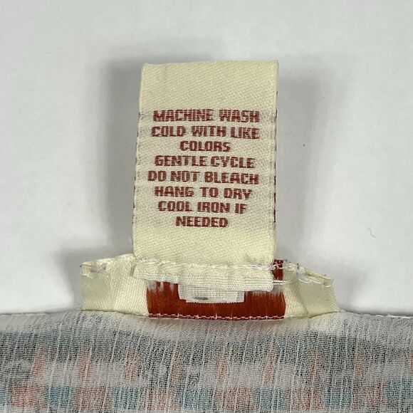 Sundance Adelle Floral Embroidered Long Sleeve V-Neck Boho Peasant Top Small - Picture 11 of 12